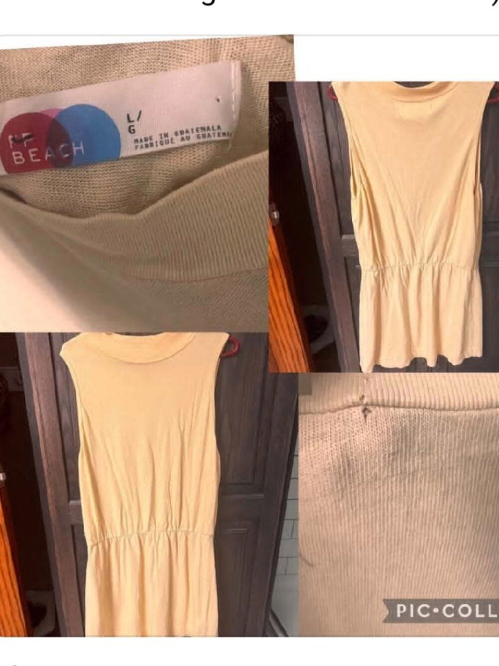 Free People Beach Springs Mockneck Mini Dress Size L